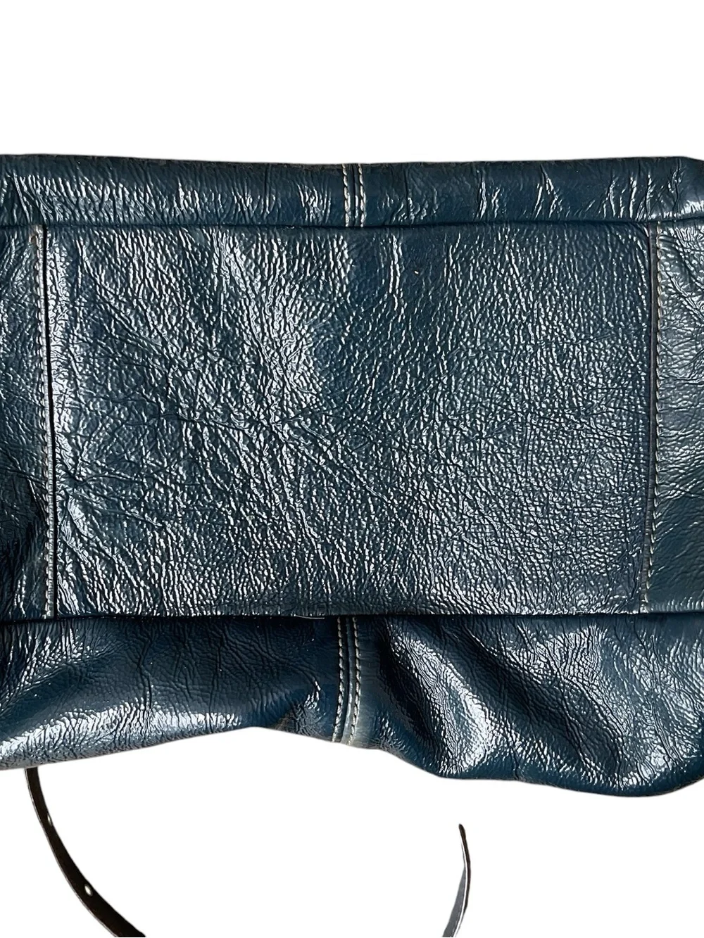 COACH Black Leather Shoulder Bag with Logo Charm
